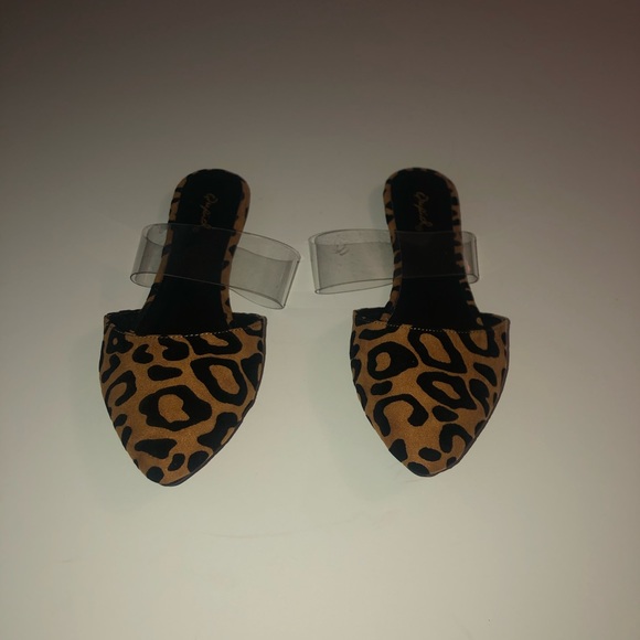 ‼️FINAL CALL‼️Leopard Mule Ballerina Point Flat - Picture 7 of 13